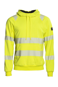 FR HI-VIS Hoodie - PFAS + metallfrei