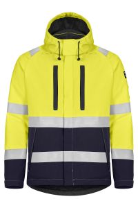 FR HI-VIS Winterjacke mit  Kapuze - Metallfrei